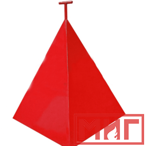 Фото 47 - Пожарная пирамида для пожарного гидранта 500x500x600 (Трехгранная).